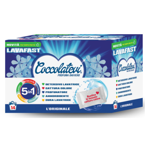 Пральні саше Coccolatevi Lavafast 5в1 L'Originale, 14 шт